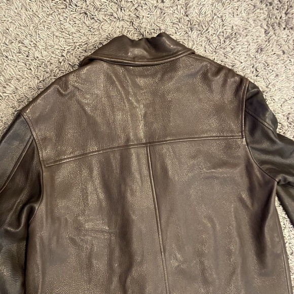 Coach Brown Leather Jacket - Picture 15 of 16